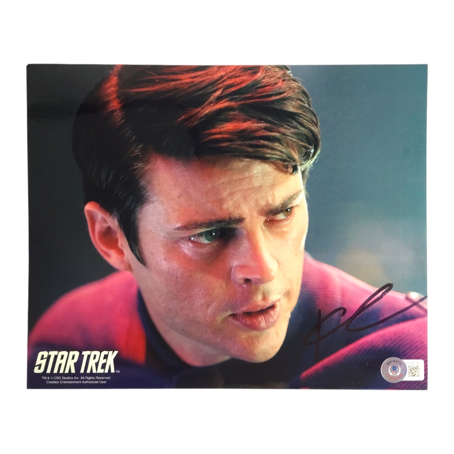 Karl Urban Signed 8x10 Star Trek McCoy Photo (Beckett Certified)