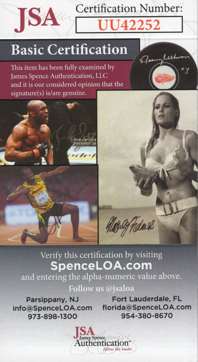 Kathleen Turner Signed Photo 8x10 Romancing the Stone, JSA & PSA Certified