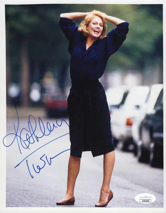 Kathleen Turner Signed Photo 8x10 Romancing the Stone, JSA & PSA Certified