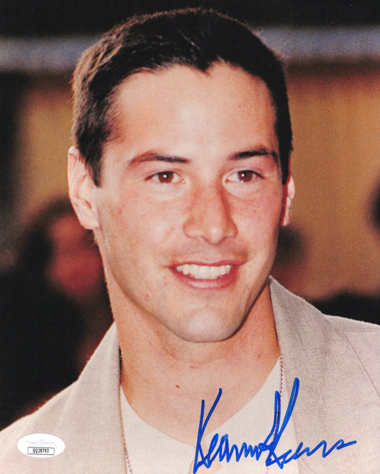 Keanu Reeves Signed Photo 8x10 Rare Full Name After Party Haircut JSA PSA COA