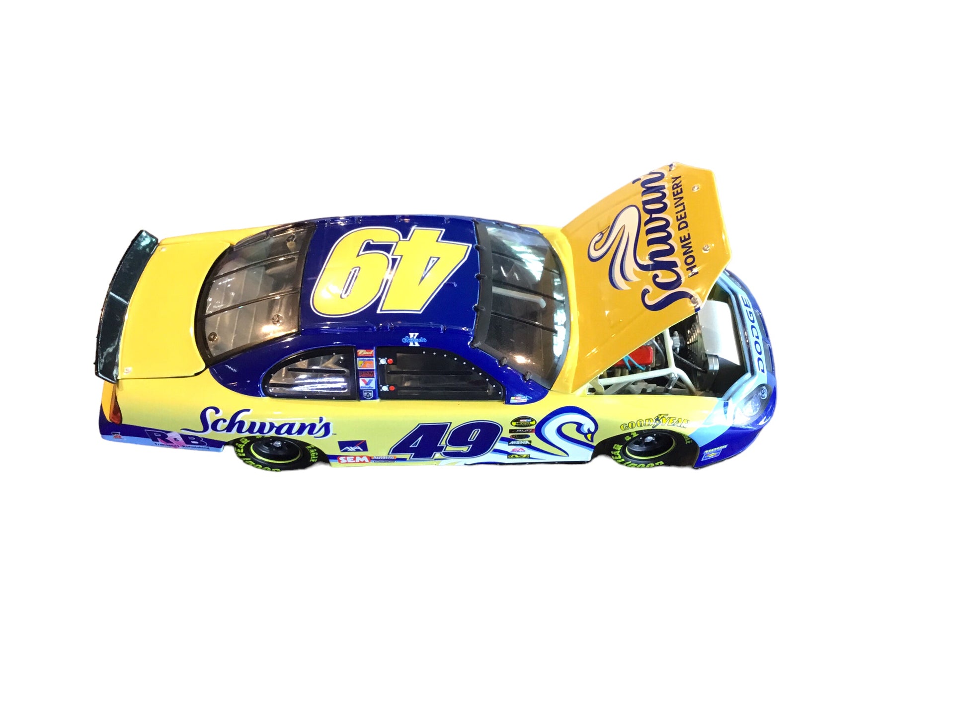 Ken Schrader #49 Schwans Home Service 2004 Intrepid Action RCCA 1:24 Stock Car