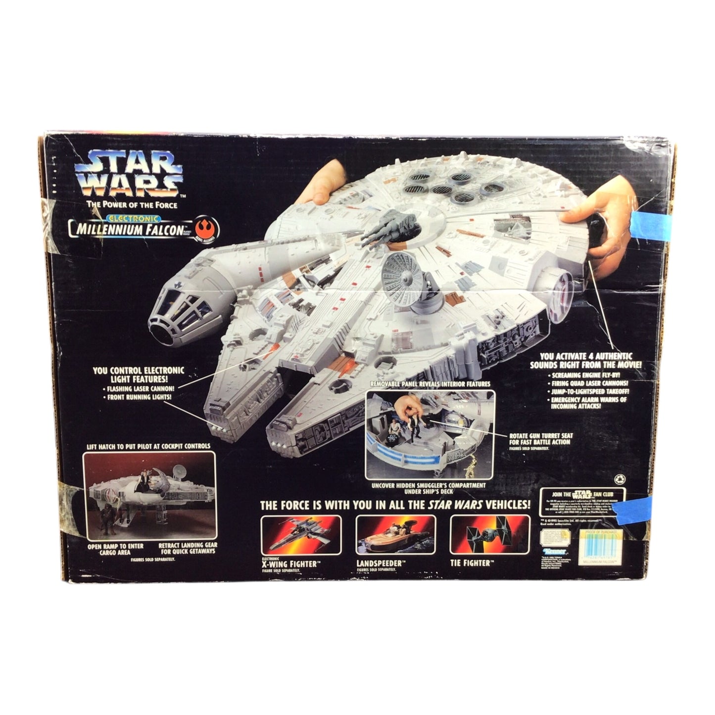 Kenner Star Wars Electronic Millennium Falcon (1995) – Power of the Force with Original Box