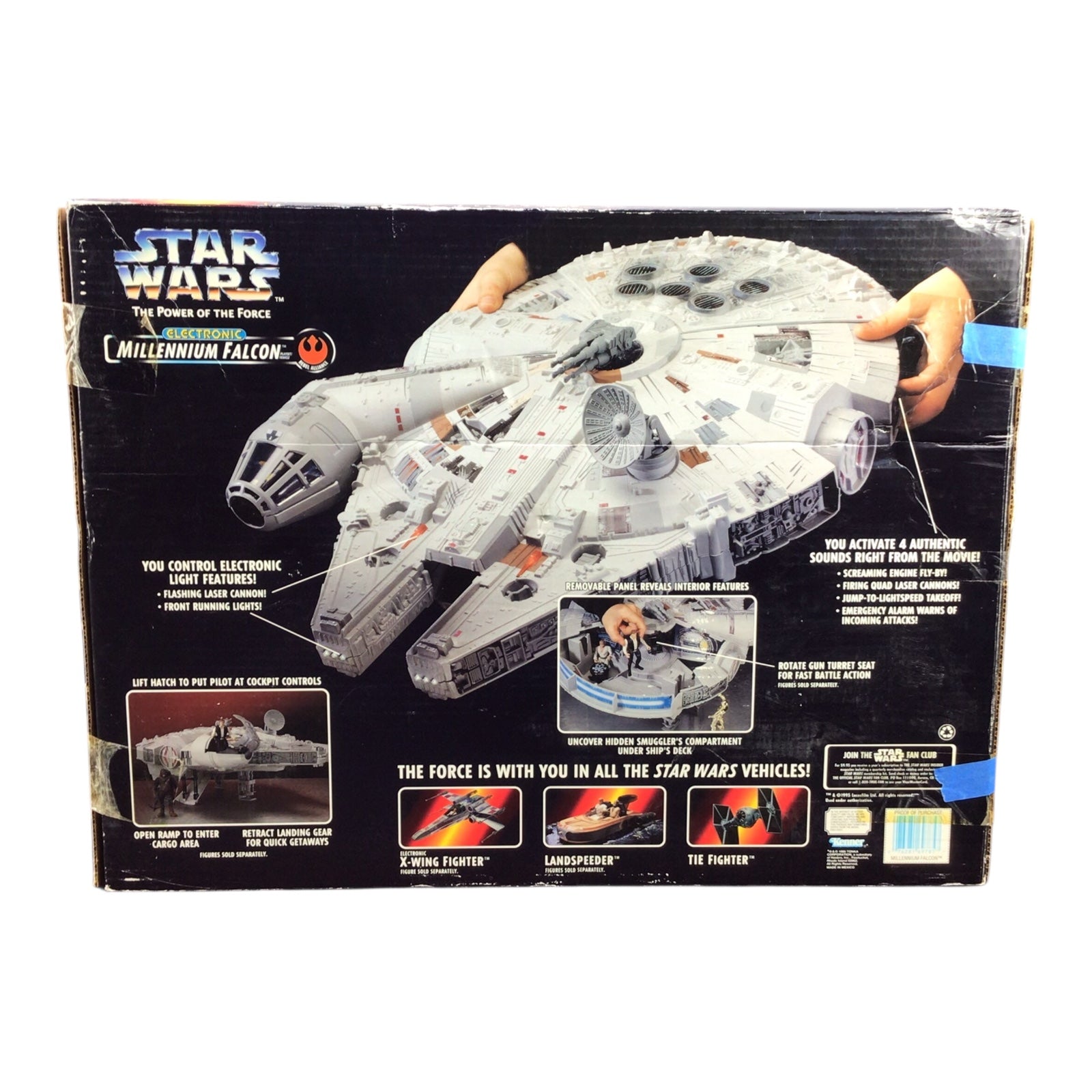 Kenner Star Wars Electronic Millennium Falcon (1995) – Power of the Force with Original Box