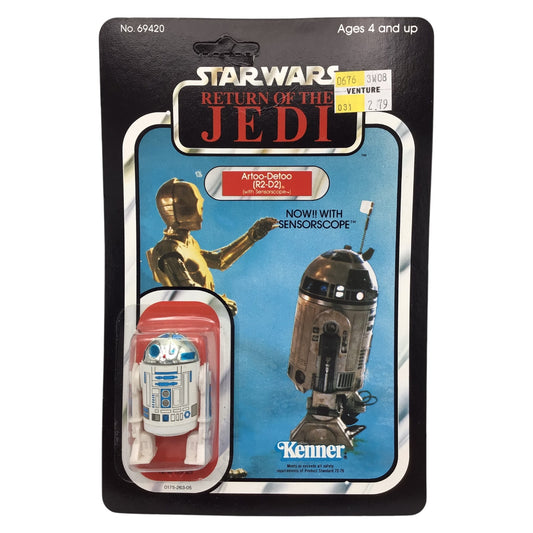 Kenner Star Wars R2-D2 with Sensorscope Action Figure – Return of the Jedi Carded Figure (Unpunched)