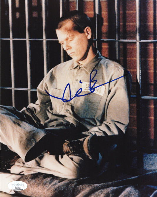 Kevin Bacon Signed Photo 8x10 in Murder in the First JSA & PSA Certified