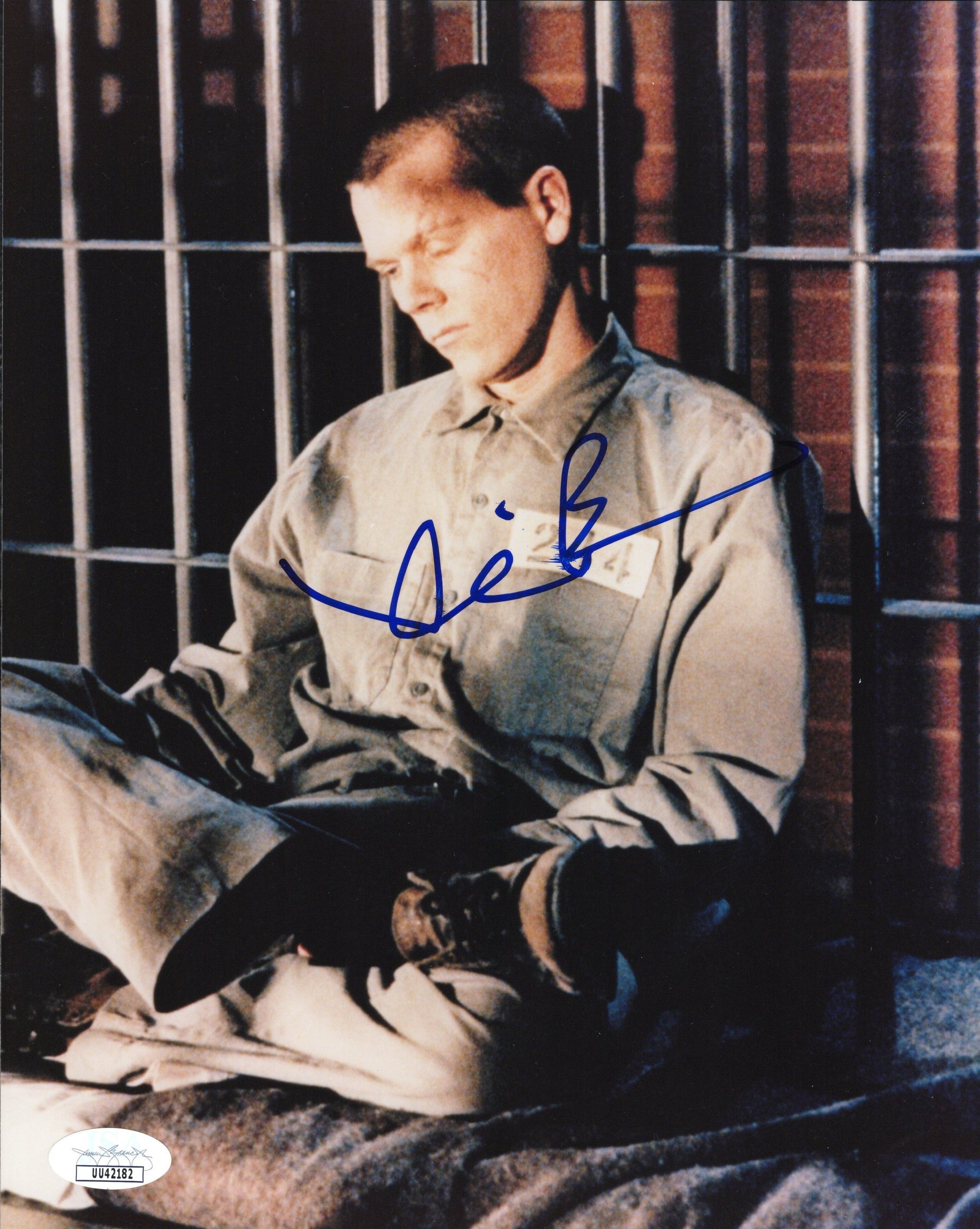 Kevin Bacon in Murder in the First Signed Photo 8x10, JSA and PSA Letter Double Certified Authentic UU42182