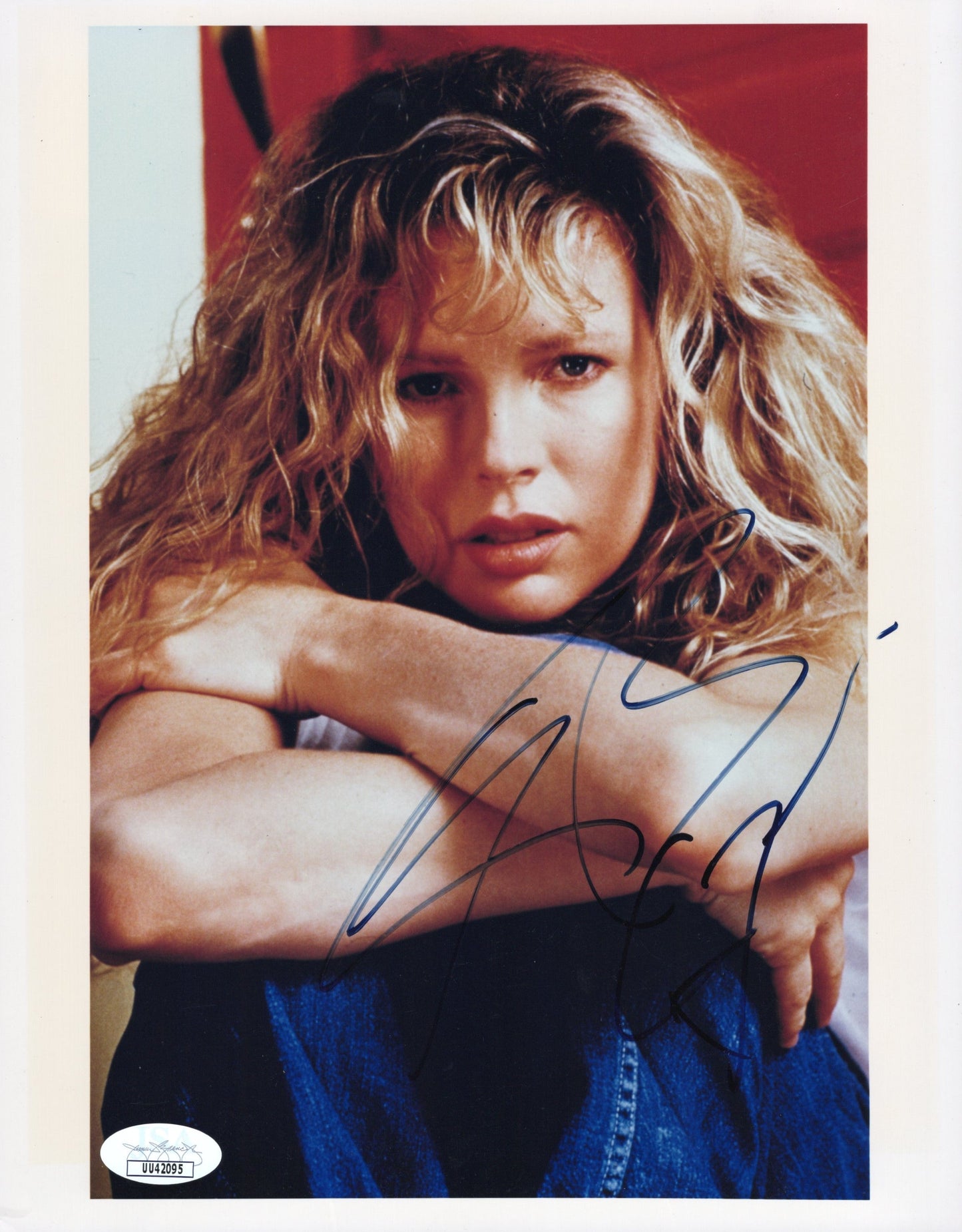 Kim Basinger in 9 1/2 Weeks Signed Photo 8x10, Unique Photo! JSA Certified Authentic UU42095