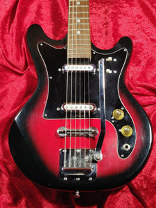 Kingston Electric Guitar 1960's Cherry Burst