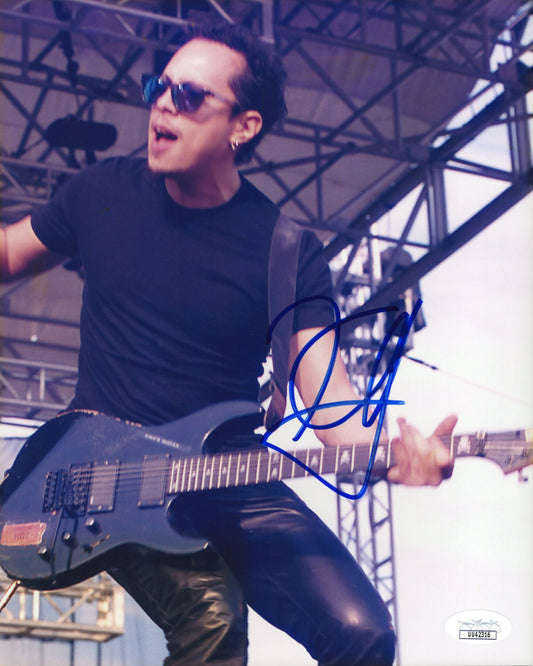 Kirk Hammett Signed 8x10 Photo, Early Metallica Guitar Shot, JSA Cert & PSA Letter