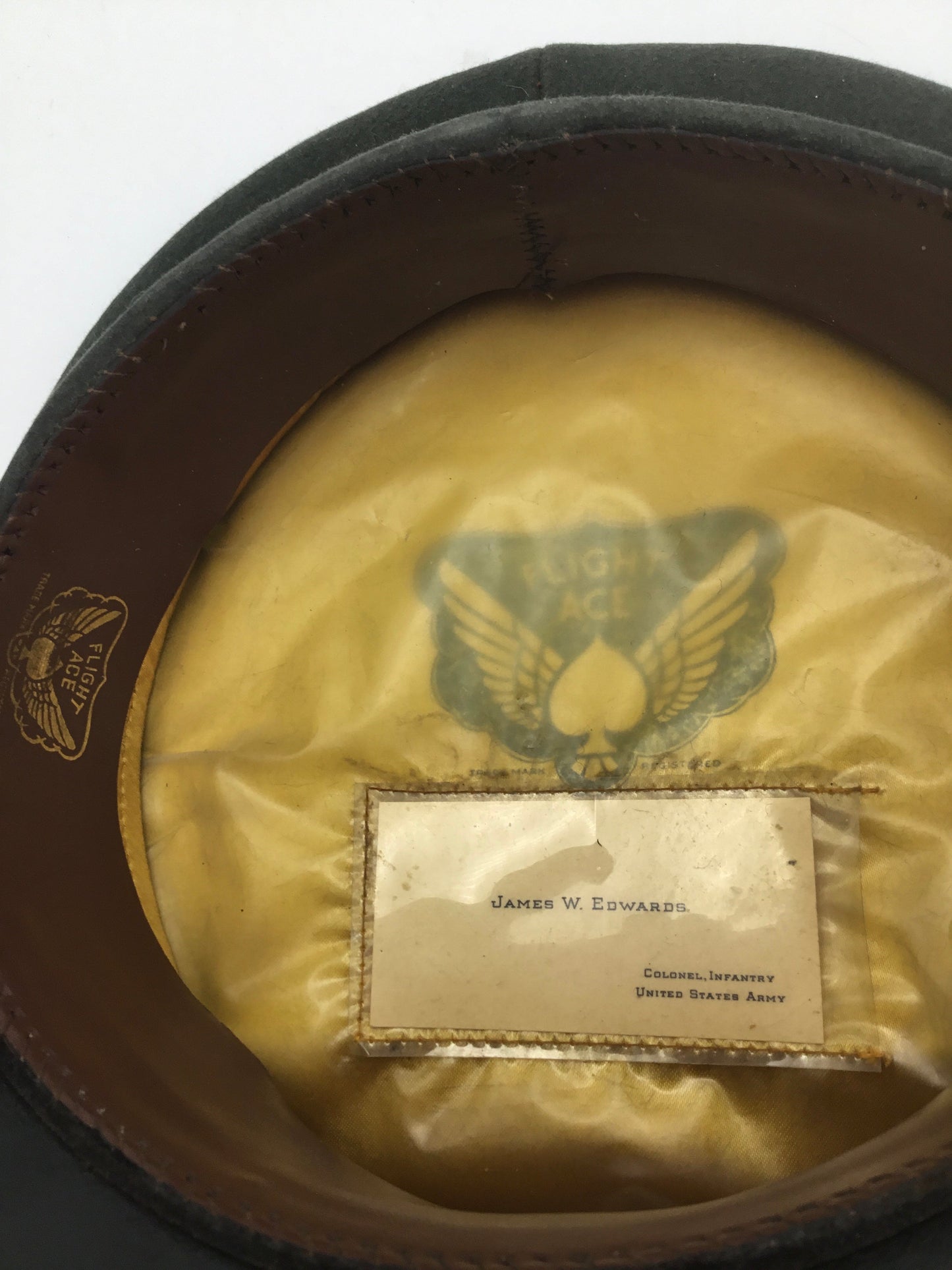 Korean War US Army Infantry Colonel Visor high quality by Flight Ace named to Col. James W. Edwards - a Silver Star award recipient!