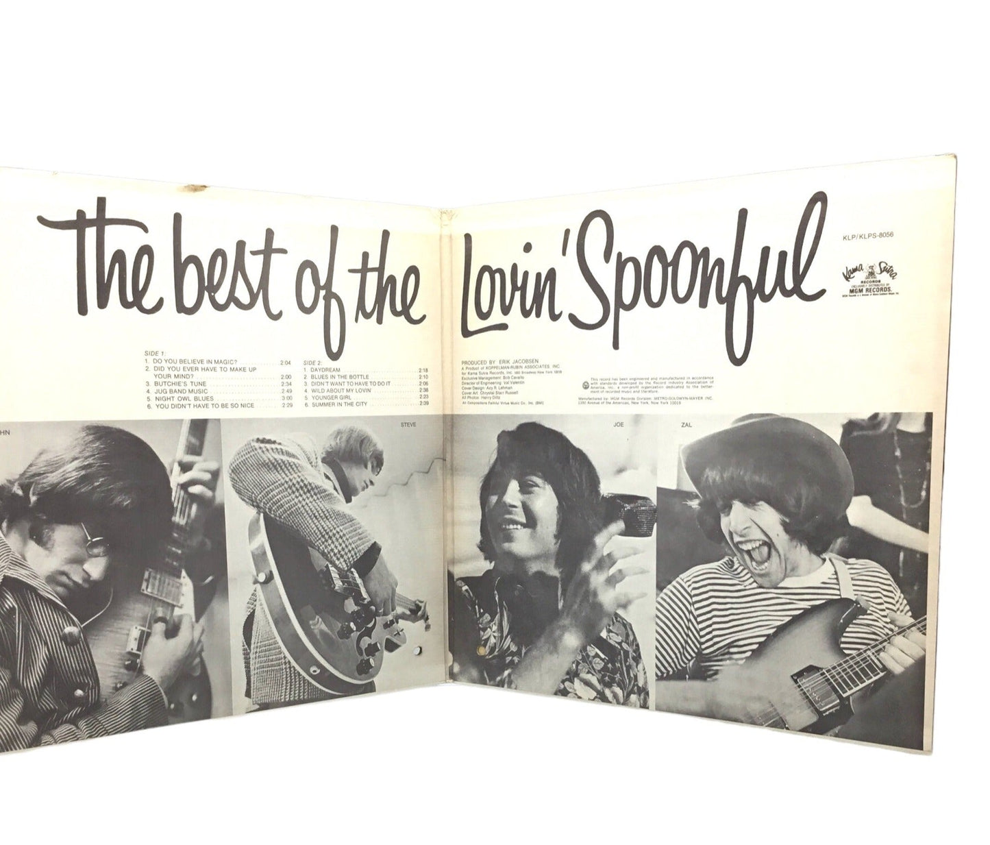 LOVIN' SPOONFUL THE BEST OF WITH PHOTOS ~1967 STEREO LP