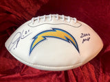 LaDainian Tomlinson Chargers Certified Authentic Autographed Football Shadowbox