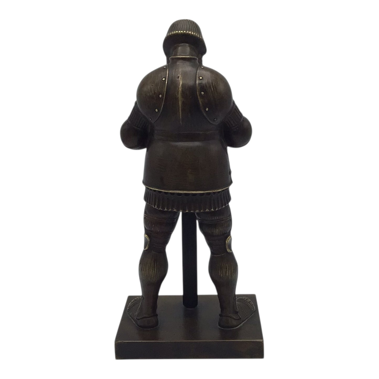 Large Imperial or Third Reich Era Solid Bronze Sculpture of a Germanic Knight