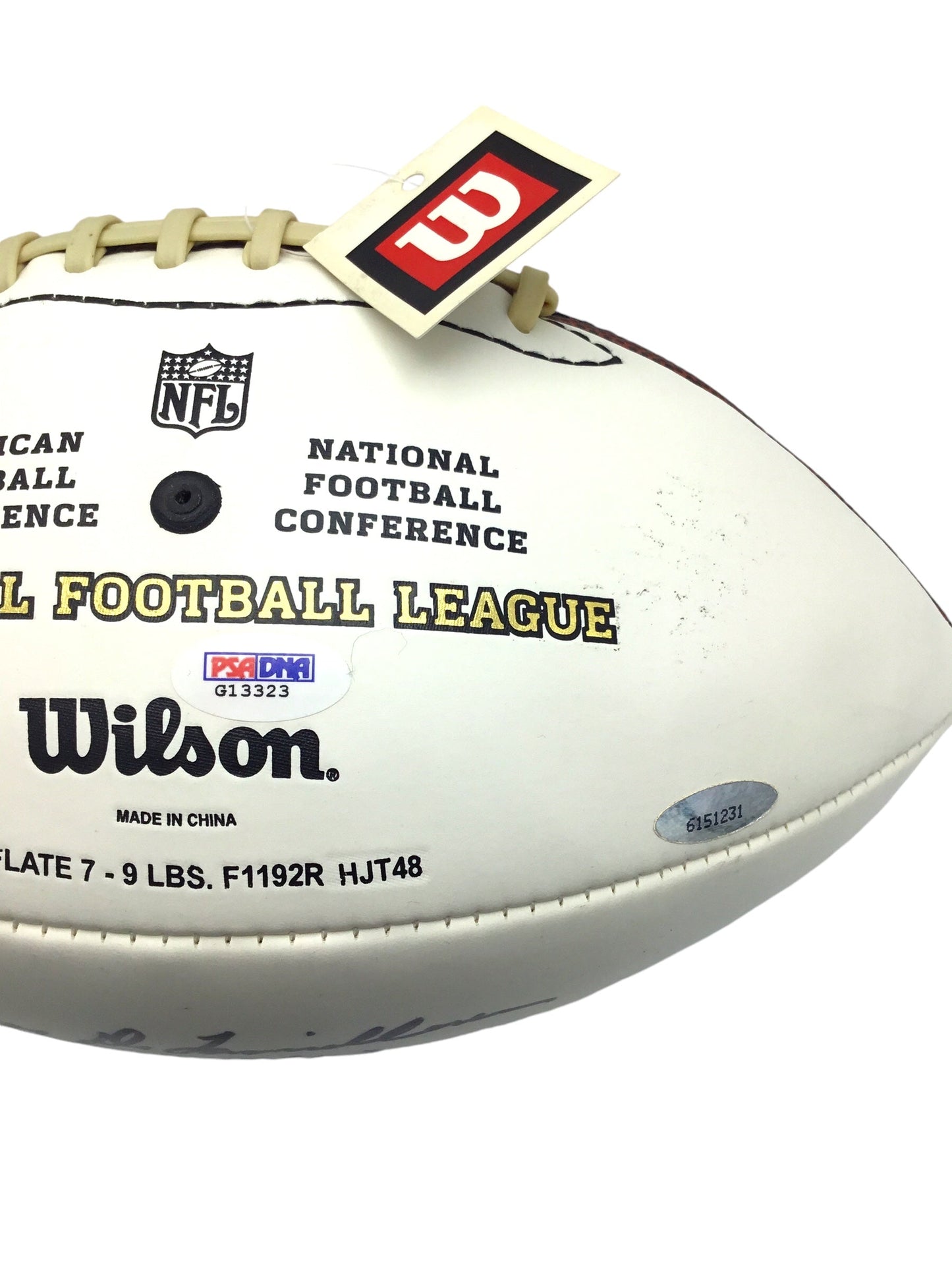 Larry Little H.O.F. 93 Authentic PSA/DNA Autographed Wilson NFL Bob St. Clair