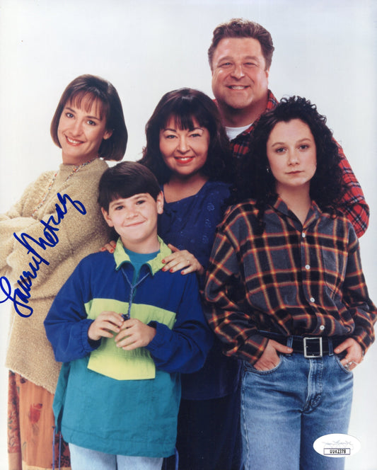 Laurie Metcalf Signed Photo 8x10, Laurie Metcalf Autograph as Jackie Harris in Rosanne Cast Shot, JSA and PSA Letter Double Certified Authentic UU42378