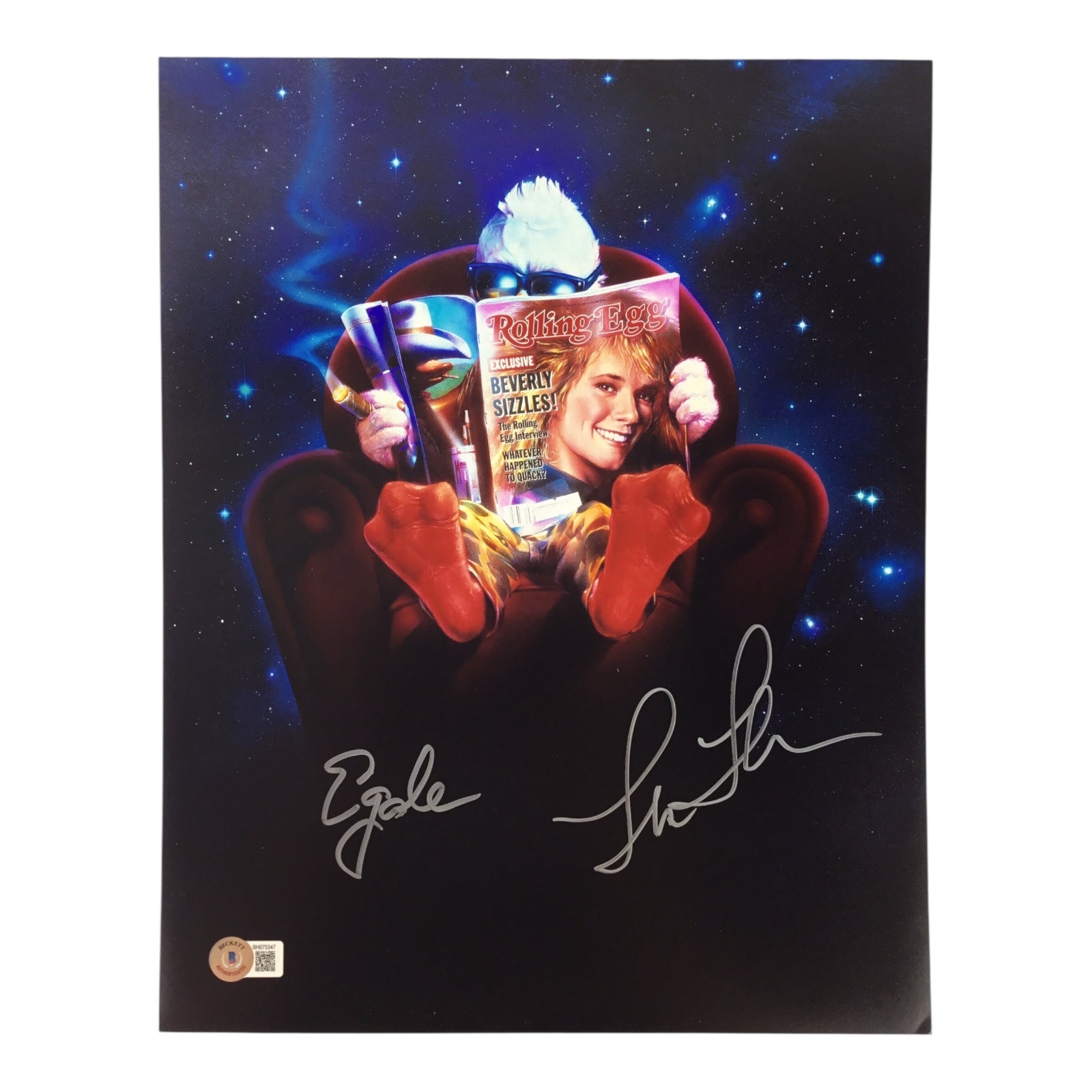 Lea Thompson / Ed Gale Signed 11x14 Photo - Howard the Duck (Beckett Certified)