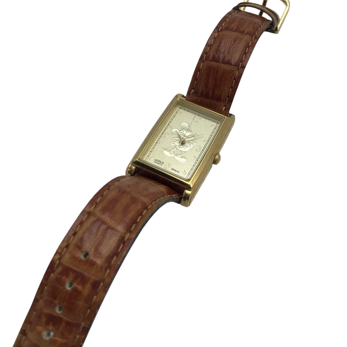 Leather Mickey Mouse Watch - Womens