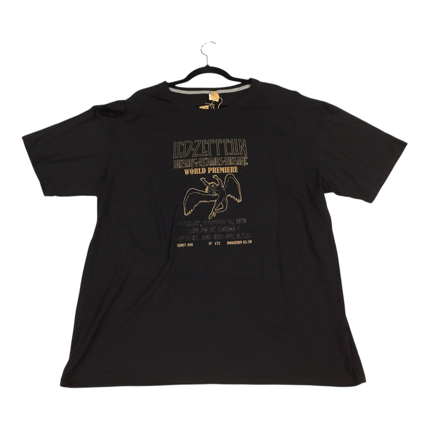 Led Zeppelin The Song Remains the Same Film World Premiere Black T-shirt