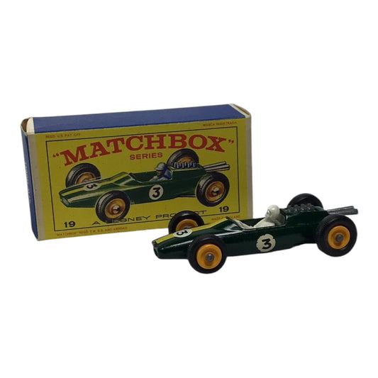 Lesney Matchbox Series #19 Lotus Racing Car w/ Original Box