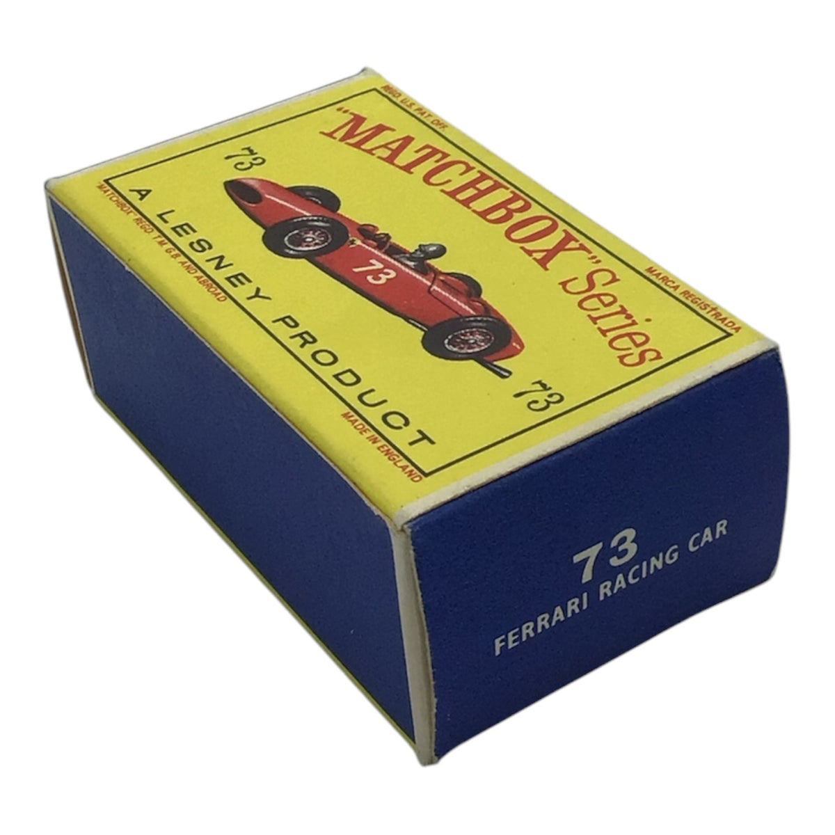 Lesney Matchbox Series #73 Ferrari Racing Car w/ Original Box