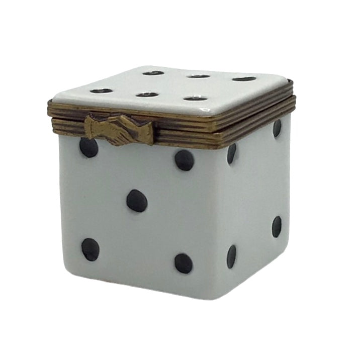 Limoges Peint Main Dice Trinket Box