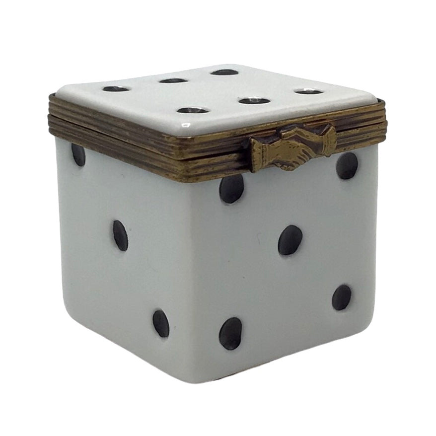 Limoges Peint Main Dice Trinket Box