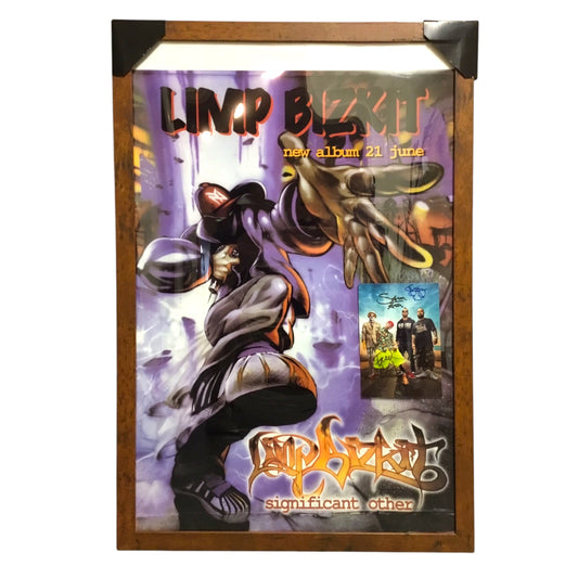 Limp Bizkit Significant Other Poster and Band Signed Photo Framed