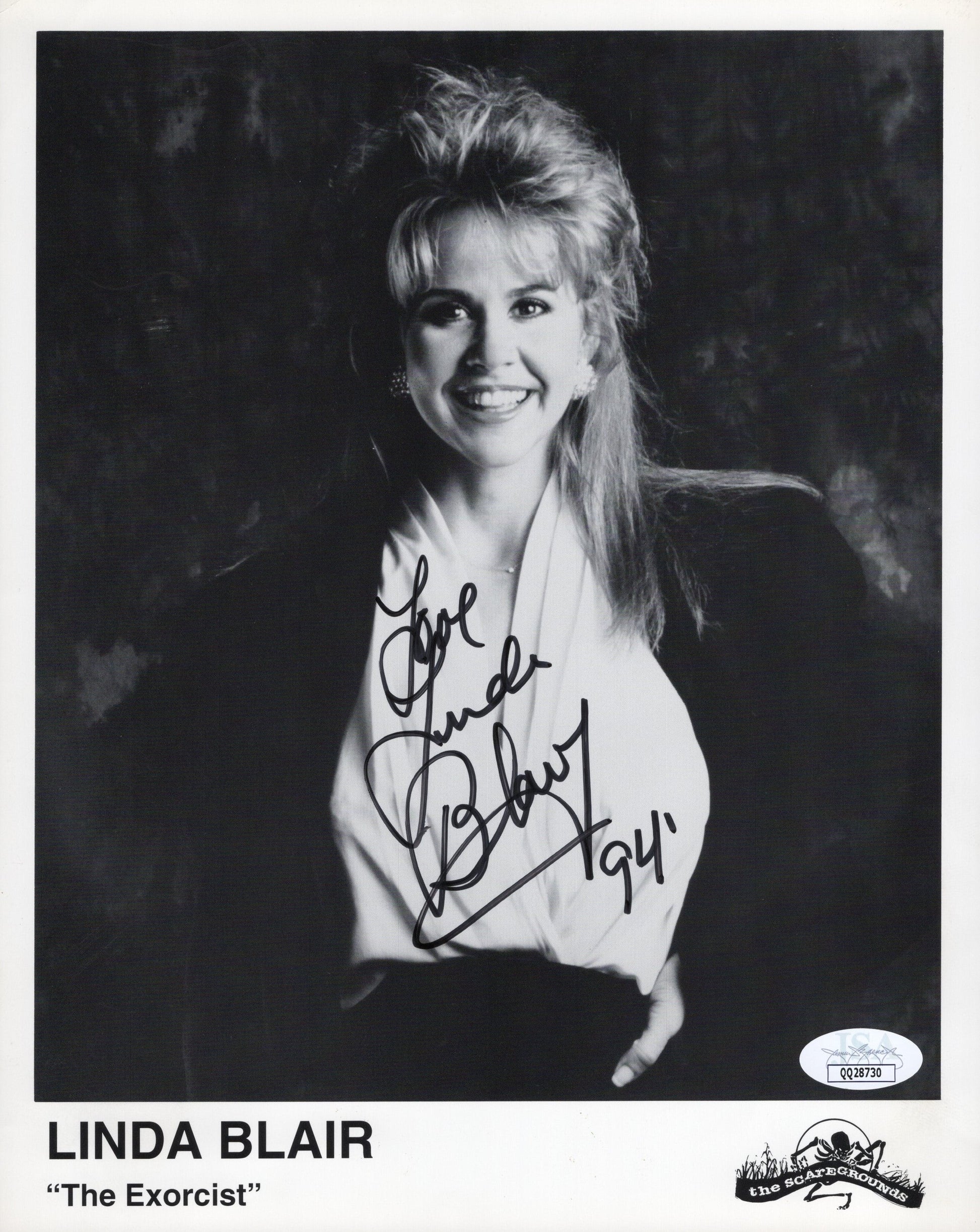 Linda Blair Signed Promo Photo 8x10 in The Exorcist – Rare! JSA Certified Authentic QQ28739