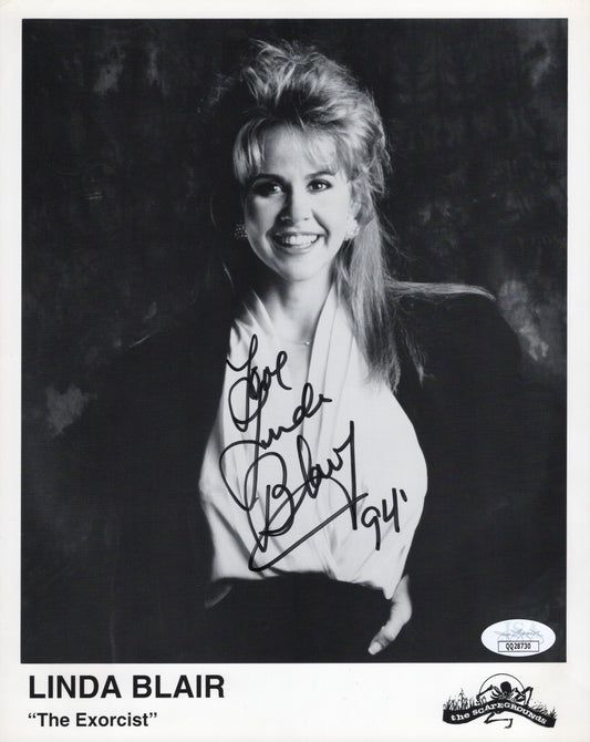 Linda Blair Signed Promo Photo 8x10 in The Exorcist – Rare! JSA Certified Authentic QQ28739