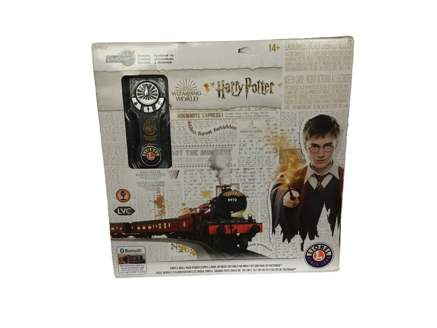 Lionel Wizarding World Movies: Harry Potter Hogwarts Express O Gauge LionChief RC Train Set with Bluetooth