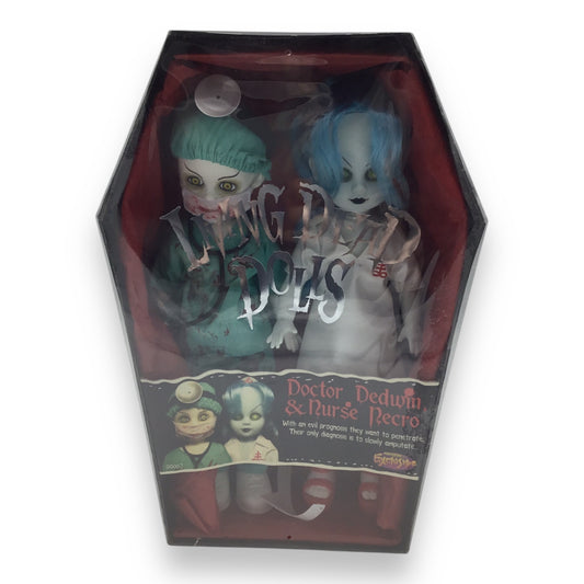 Living Dead Dolls Doctor Dedwin & Nurse Necro - New In Box