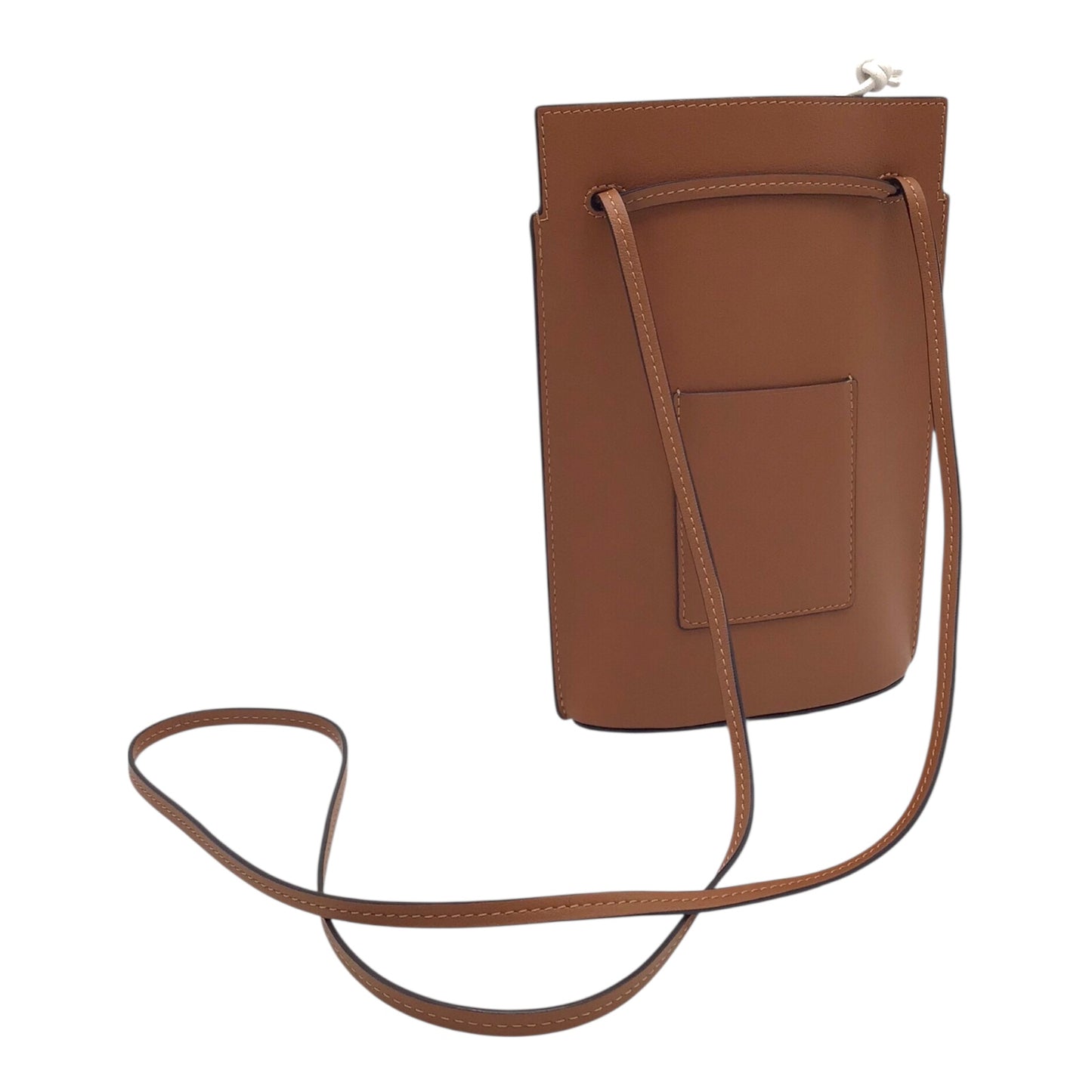 Loewe “Dice” Pocket Bag in Gold Calfskin Leather – Anagram Logo, Crossbody Style, With Dust Bag