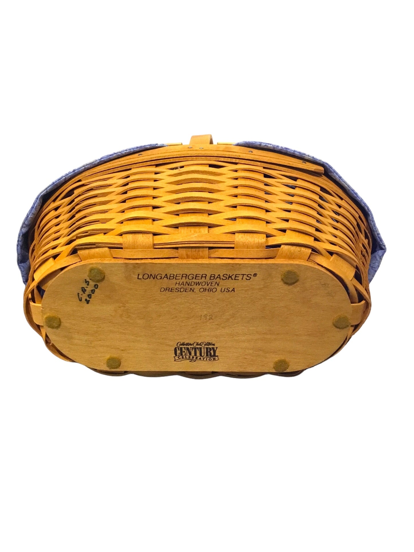 Longaberger Century Celebration Basket- Collectors club edition.