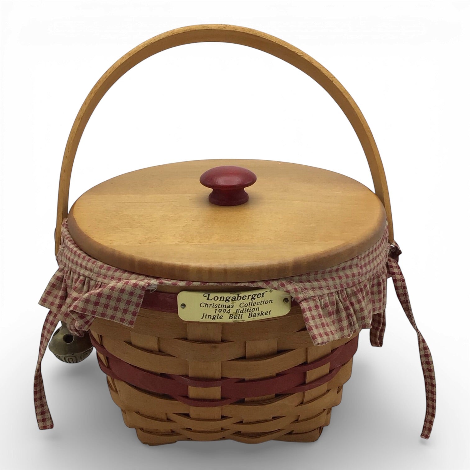 Longaberger Christmas Collection 1994 Edition Jingle Bell Basket