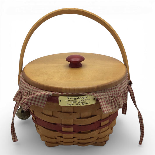 Longaberger Christmas Collection 1994 Edition Jingle Bell Basket
