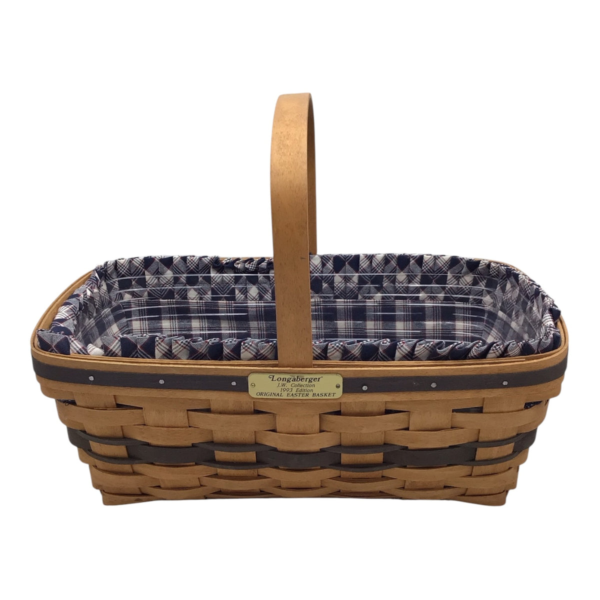 Longaberger J.W. Collection Easter Basket 1993 Edition w/ Liner & Protector