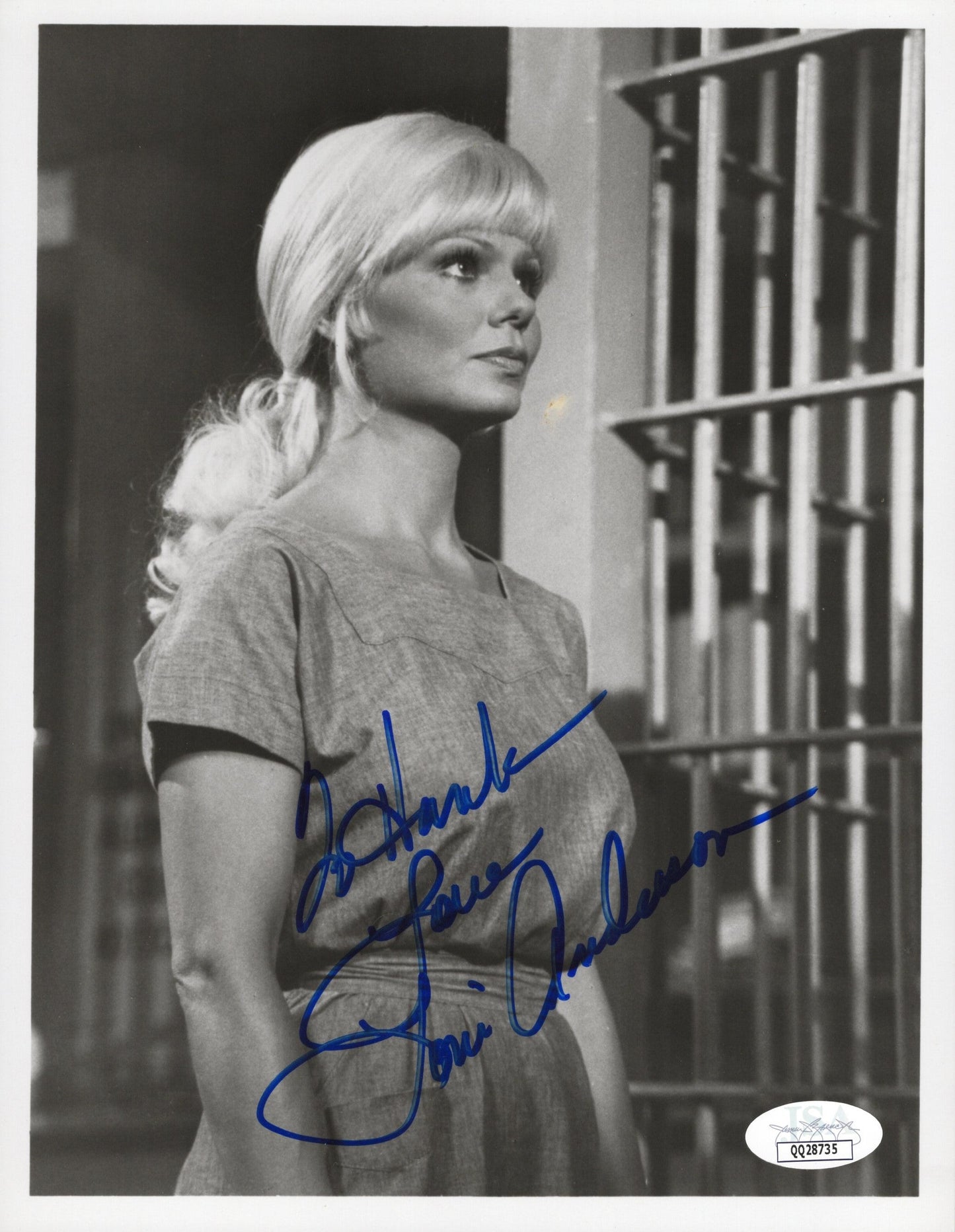 Loni Anderson Signed Photo 8x10, JSA Certified Authentic QQ28735