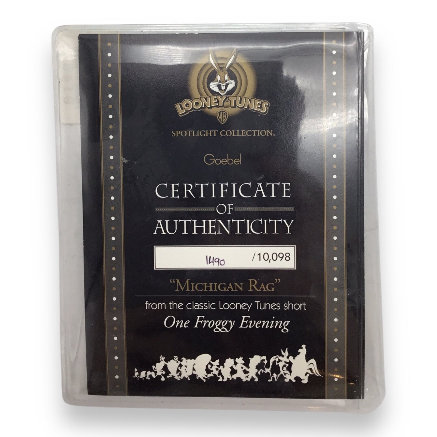 Looney Tunes Spotlight Collection Michigan J. Frog Michigan Rag Figurine - Limited Edition