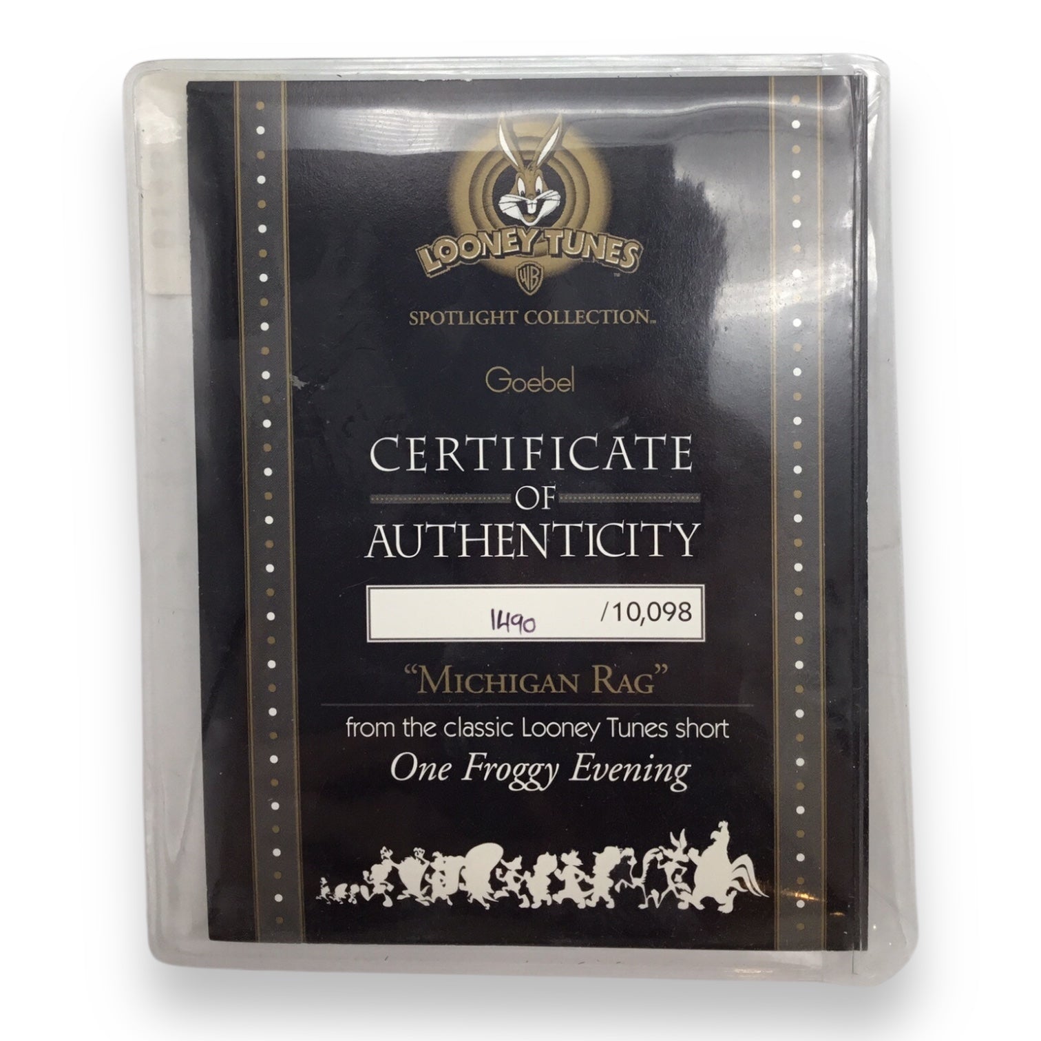 Looney Tunes Spotlight Collection Michigan J. Frog Michigan Rag Figurine - Limited Edition