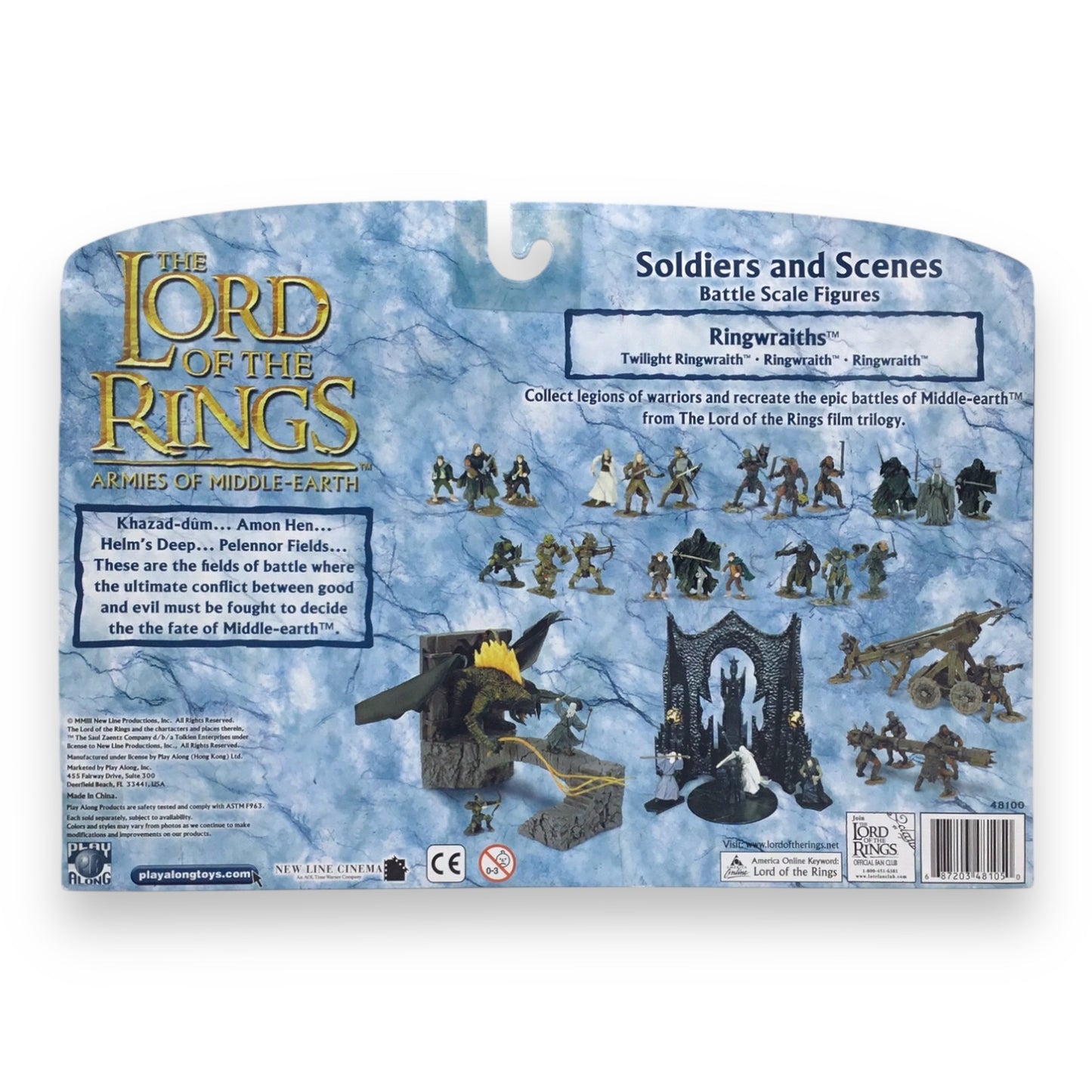 Lord of the Rings Armies of Middle-earth – Ringwraiths Soldiers and Scenes Battle Scale Figures (Play Along, 2003, New in Box)
