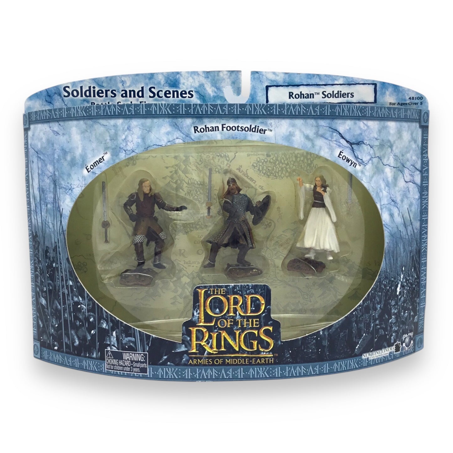Lord of the Rings Armies of Middle-earth – Rohan Soldiers Soldiers and Scenes Battle Scale Figures (Play Along, 2003, New in Box)