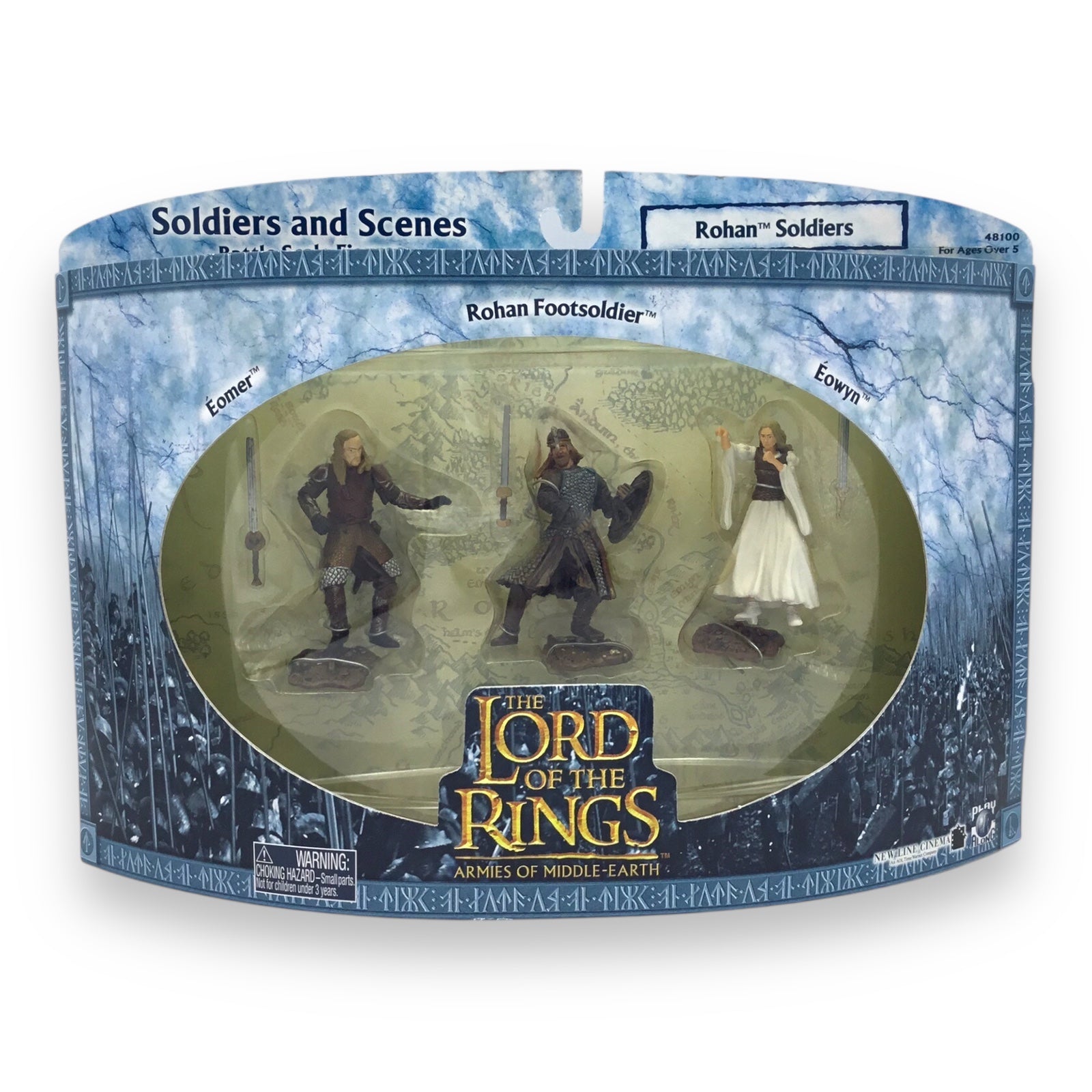 Lord of the Rings Armies of Middle-earth – Rohan Soldiers Soldiers and Scenes Battle Scale Figures (Play Along, 2003, New in Box)