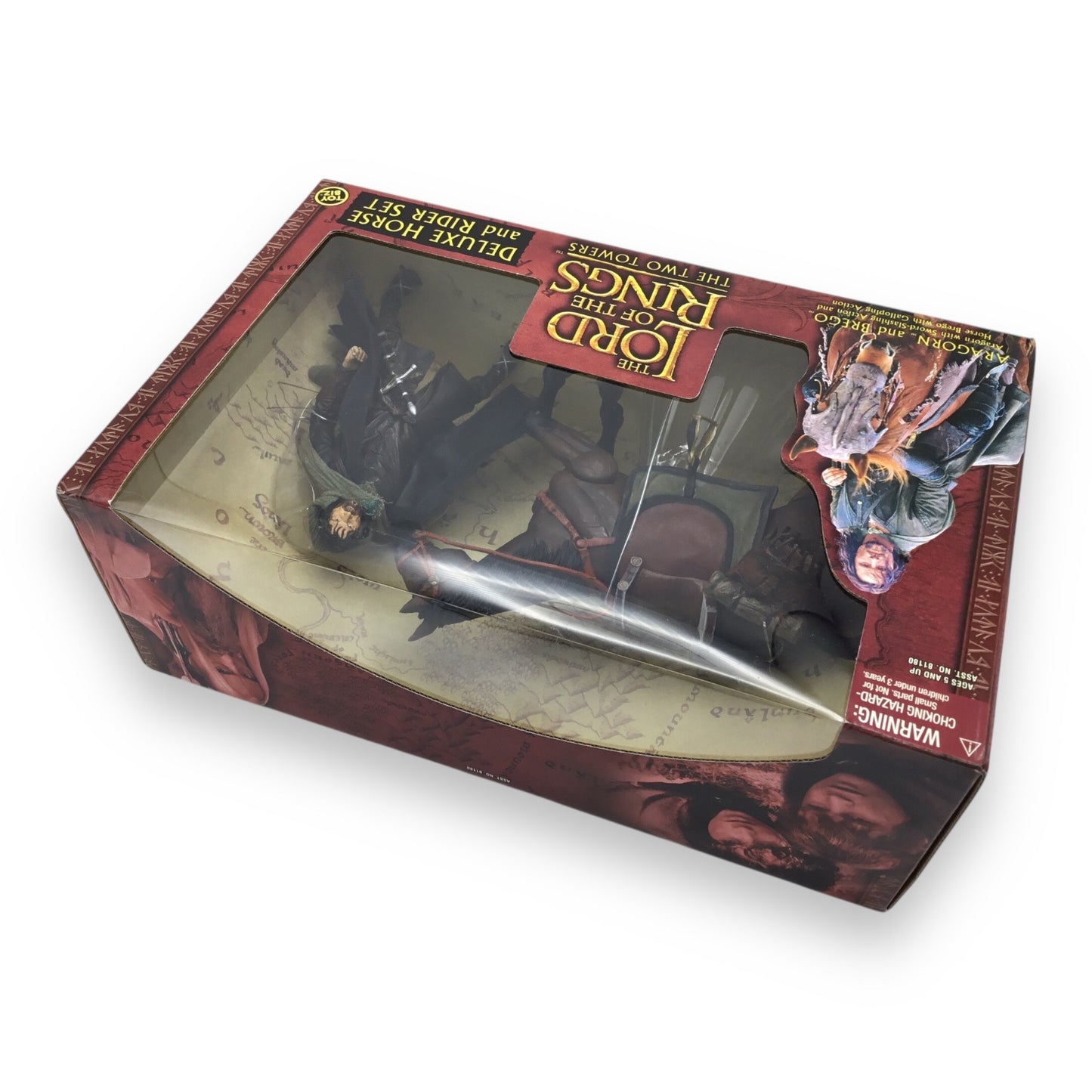 Lord of the Rings Fellowship of the Ring Deluxe Horse and Rider Set – Aragorn & Brego (Toy Biz, 2002, Sealed)