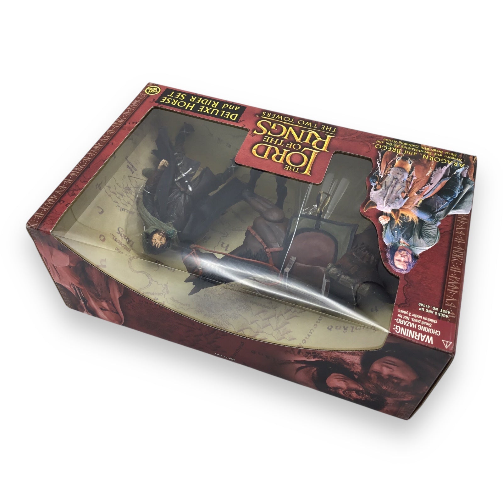 Lord of the Rings Fellowship of the Ring Deluxe Horse and Rider Set – Aragorn & Brego (Toy Biz, 2002, Sealed)
