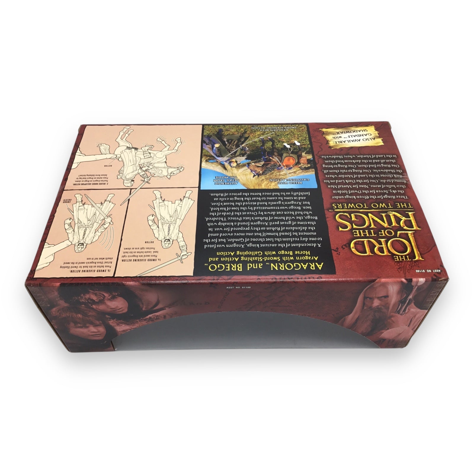 Lord of the Rings Fellowship of the Ring Deluxe Horse and Rider Set – Aragorn & Brego (Toy Biz, 2002, Sealed)