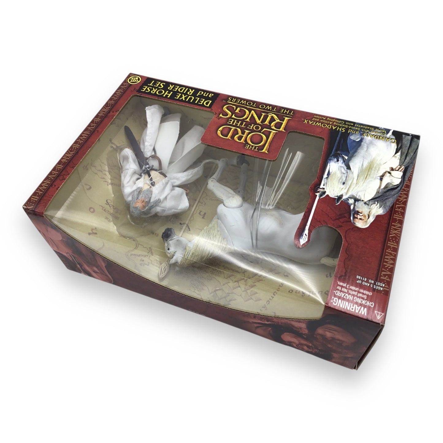 Lord of the Rings Fellowship of the Ring Deluxe Horse and Rider Set – Gandalf & Shadowfax (Toy Biz, 2002, Sealed)