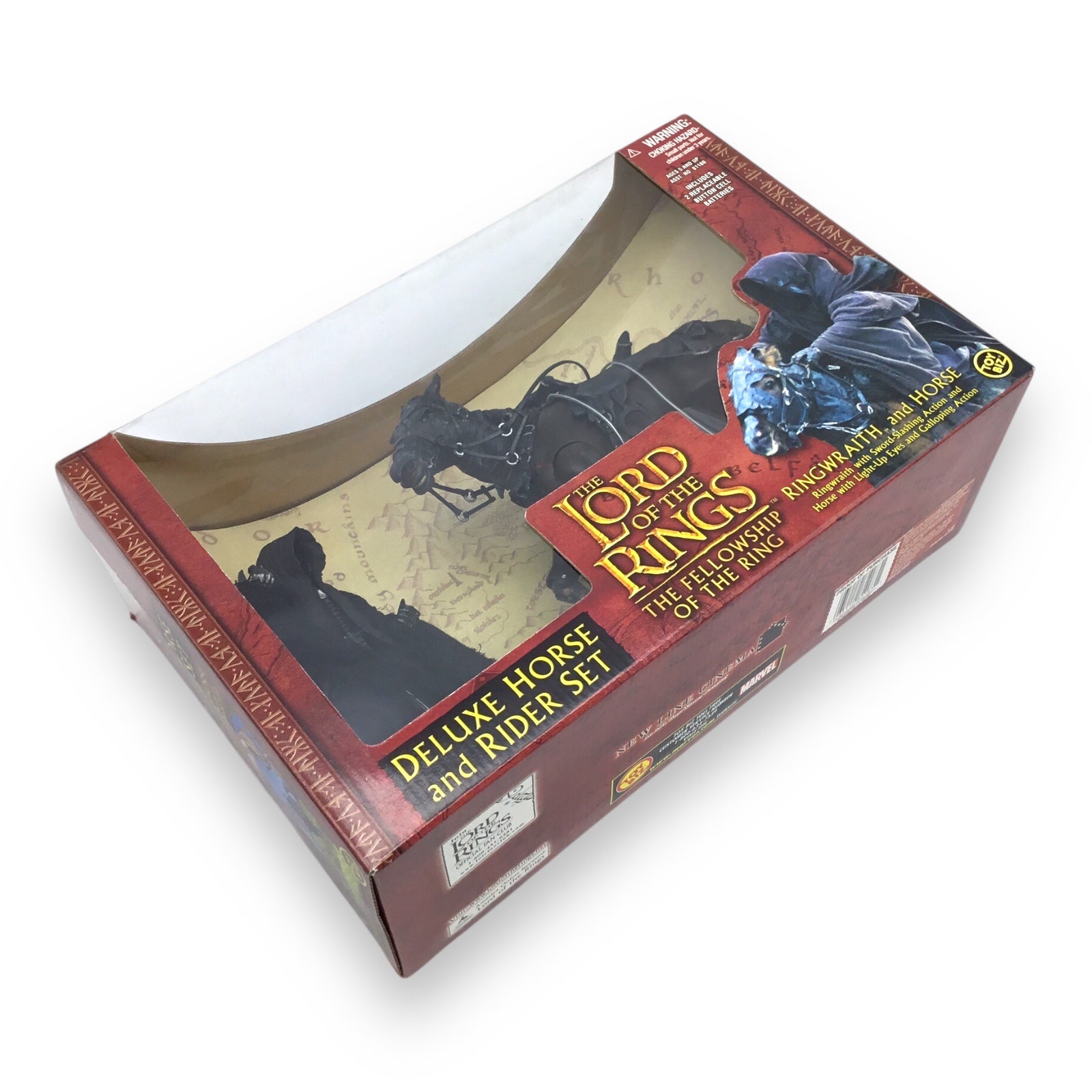 Lord of the Rings Fellowship of the Ring Deluxe Horse and Rider Set – Ringwraith & Horse (Toy Biz, 2002, Sealed)