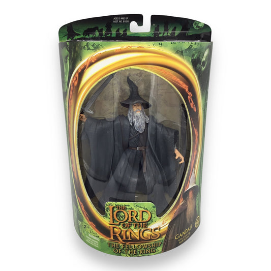 Lord of the Rings Fellowship of the Ring – Gandalf with Light-Up Staff Action (Toy Biz, 2001, New in Box)