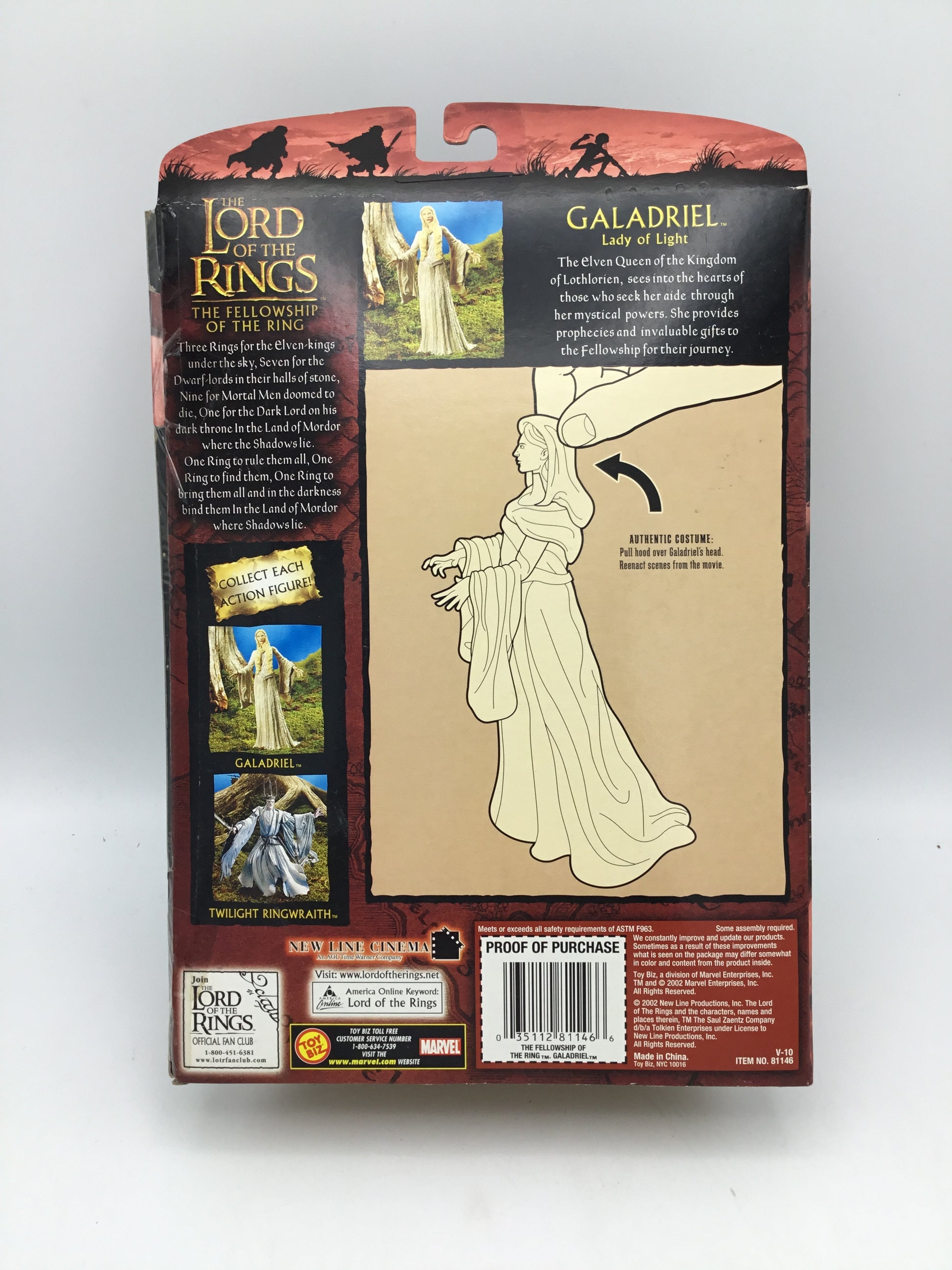 Lord of the Rings Galadriel Lady of Light (Toy Biz, 2002, New in Box)