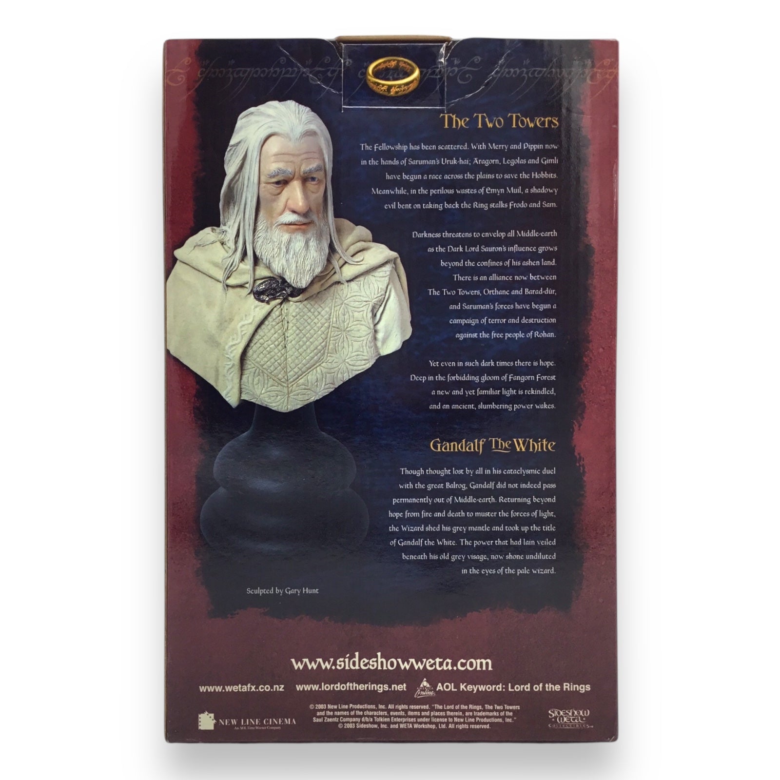 Lord of the Rings: The Two Towers Gandalf the White 1/4 Scale Polystone Bust – Sideshow Weta Collectibles (2003)